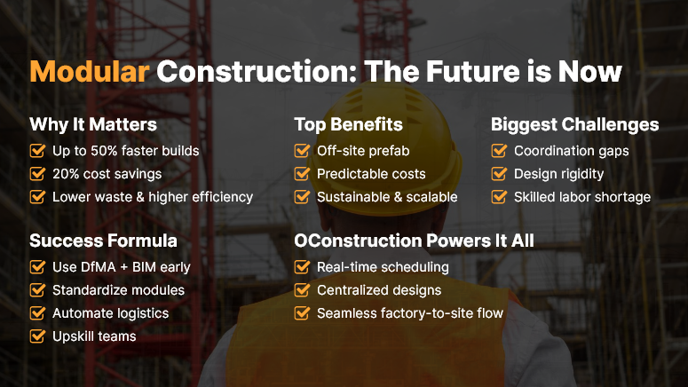 Modular Construction: Future Benefits and Key Challenges