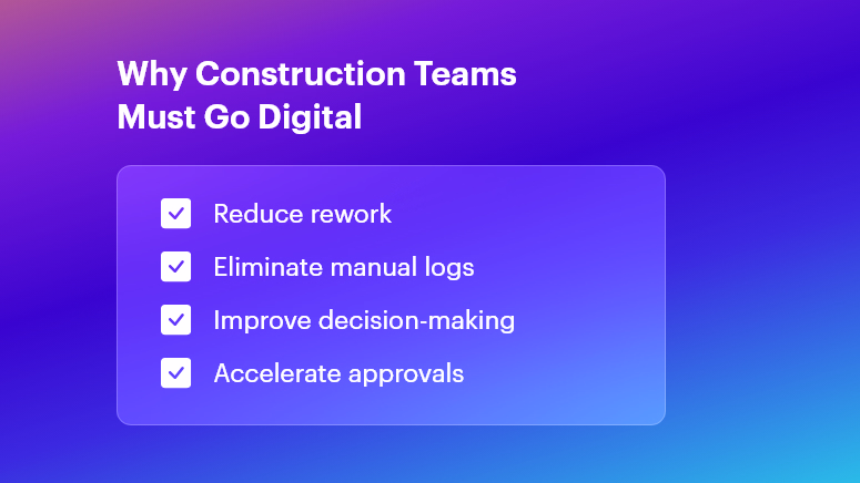 Why Construction Teams Must Go Digital
