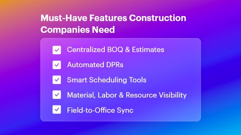 Top 10 Features in a Construction Management Solution