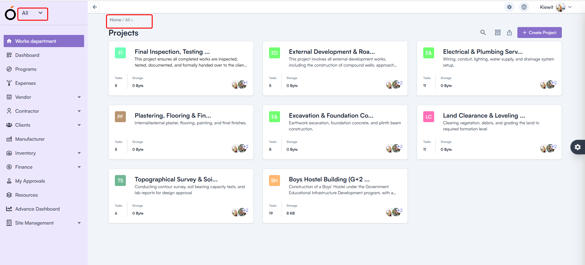 Workspace Selection — Default Workspace