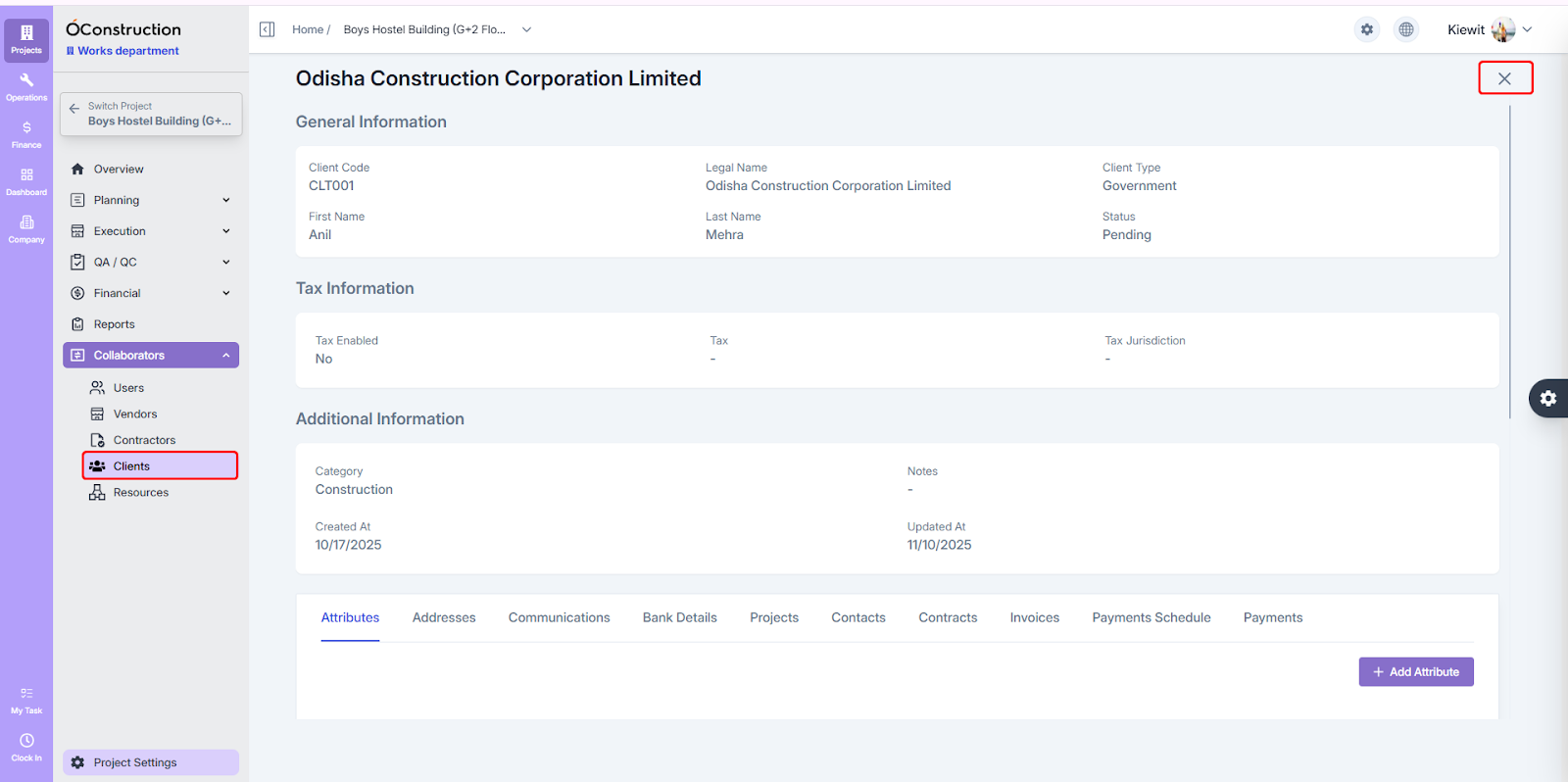 Collaborator Navigation Fix 